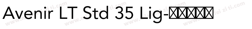 Avenir LT Std 35 Lig字体转换